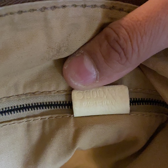 Authentic RareEdition Vintage Celine GM MODEL croc stripe bag limited edition 💋 - Picture 13 of 14